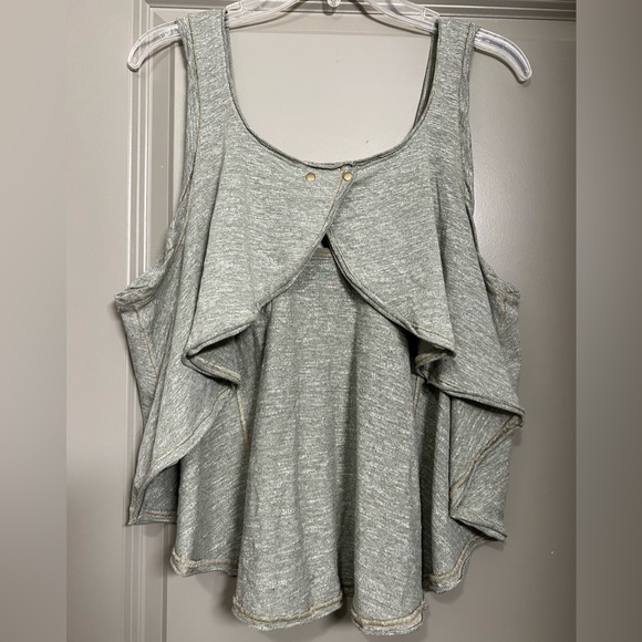 Free People - We the Free Stevie Swing Tank Top, Flutter Back | Size Large - Picture 3 of 6